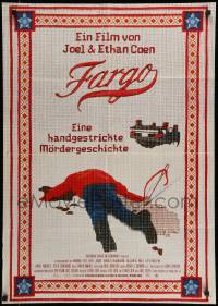 7r685 FARGO German '96 a homespun murder story from Coen Brothers, Dormand, needlepoint design!