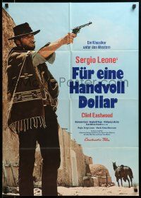 7r692 FISTFUL OF DOLLARS German R73 introducing the man with no name, Clint Eastwood!