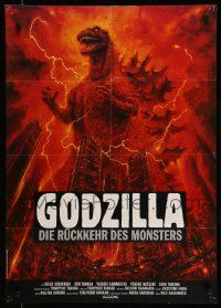 7r711 GODZILLA 1985 German '84 Gojira, Toho, like never before, great monster art!