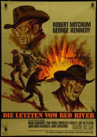 7r718 GOOD GUYS & THE BAD GUYS German '69 Robert Mitchum, George Kennedy, Dill western art!