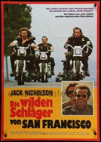 7r734 HELLS ANGELS ON WHEELS German R76 cool different images of Jack Nicholson & bikers!