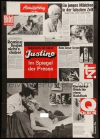 7r773 JUSTINE German '69 directed by Jess Franco, sexy image, many reviews!
