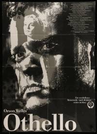 7r856 OTHELLO German R92 Orson Welles in the title role w/pretty Fay Compton, Shakespeare!