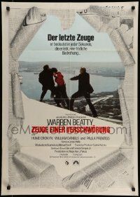 7r858 PARALLAX VIEW German '74 Warren Beatty, as American as apple pie, cool image!