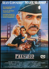 7r876 PRESIDIO video German '88 Sean Connery in uniform, Mark Harmon, Meg Ryan + Golden Gate Bridge!