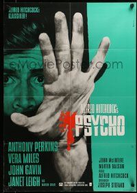7r879 PSYCHO German R72 different art of Anthony Perkins by Lutz Peltzer, Alfred Hitchcock!