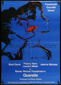7r882 QUERELLE German '82 Rainer Werner Fassbinder, homosexual romance, art by Andy Warhol, rare!
