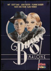 7r541 BUGSY MALONE video German 16x23 R80s Jodie Foster, Baio, cool art of juvenile gangsters!