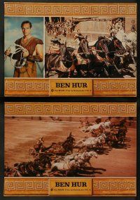 7r079 BEN-HUR 13 German LCs R70s Charlton Heston, William Wyler classic religious epic!