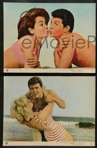 7r063 BEACH PARTY 8 Japanese LCs '64 different images of Frankie Avalon & Annette Funicello!