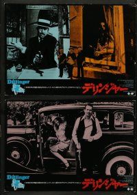 7r066 DILLINGER 7 Japanese LCs '74 different gangster Warren Oates & Cloris Leachman!