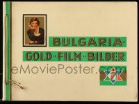 7s011 BULGARIA GOLD FILM BILDER German 9x12 cigarette card album '30s 173 portraits in color!