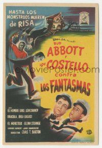7s685 ABBOTT & COSTELLO MEET FRANKENSTEIN Spanish herald '50 Wolfman & Dracula after Bud & Lou!