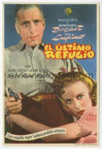 7s796 HIGH SIERRA Spanish herald '47 Humphrey Bogart as Mad Dog Killer Roy Earle, sexy Ida Lupino!