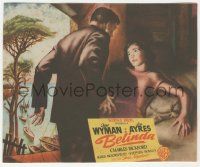 7s817 JOHNNY BELINDA Spanish herald '50 different artwork of scared Jane Wyman being attacked!