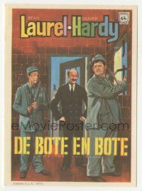 7s875 PARDON US Spanish herald '67 convicts Stan Laurel & Oliver Hardy classic, different art!