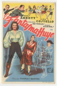 7s961 TIME OF THEIR LIVES Spanish herald '46 Bud Abbott & Lou Costello w/pretty Marjorie Reynolds!