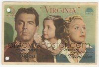 7s979 VIRGINIA Spanish herald '45 Fred MacMurray & Madeleine Carroll with cute Carolyn Lee!