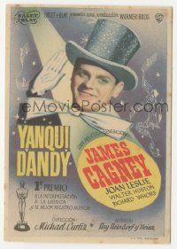 7s996 YANKEE DOODLE DANDY Spanish herald '45 different image of James Cagney as George M. Cohan!