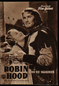 7s206 ADVENTURES OF ROBIN HOOD German program '50 Errol Flynn, Olivia De Havilland, different!
