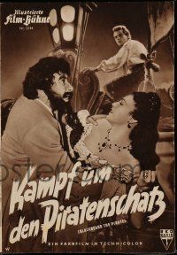 7s251 BLACKBEARD THE PIRATE German program '53 Robert Newton in the title role, different images!