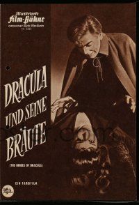 7s261 BRIDES OF DRACULA German program '60 Terence Fisher, Hammer horror, different vampire images!