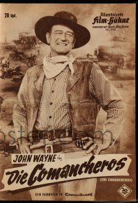 7s283 COMANCHEROS German program '61 John Wayne, directed by Michael Curtiz, different images!