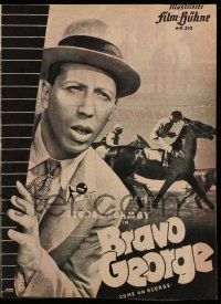 7s285 COME ON GEORGE German program '49 George Formby in a singing horse racing musical comedy!