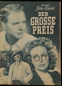 7s132 DER GROSSE PREIS German program + postcard '44 Anton's forbidden Big Price, Gustav Frohlich!