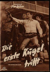 7s336 FASTEST GUN ALIVE German program '57 different images of cowboy Glenn Ford & Jeanne Crain!