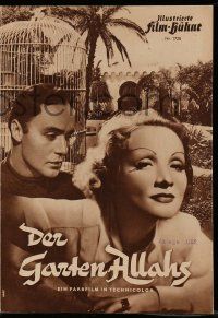 7s348 GARDEN OF ALLAH German program '53 Marlene Dietrich, Charles Boyer, many different images!
