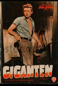 7s355 GIANT Film Buhne German program '56 James Dean, Elizabeth Taylor, Rock Hudson, different!