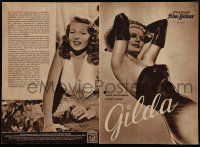 7s356 GILDA German program '50 many different images of sexiest Rita Hayworth & Glenn Ford!