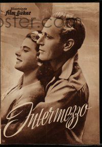 7s405 INTERMEZZO German program '53 beautiful Ingrid Bergman, violinist Leslie Howard, different!