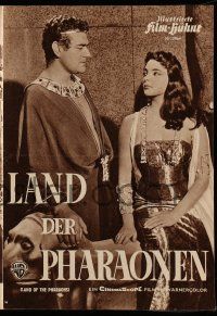 7s431 LAND OF THE PHARAOHS German program '55 different images of Egyptian Joan Collins & Hawkins!