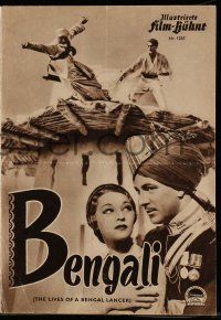 7s446 LIVES OF A BENGAL LANCER German program R51 many different images of Gary Cooper & Tone!