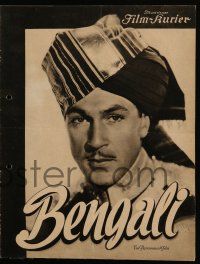 7s085 LIVES OF A BENGAL LANCER German program '34 many different images of Gary Cooper in India!