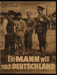 7s171 MAN WANTS TO GET TO GERMANY German program R40s Paul Wegener WWII Nazi propaganda, forbidden!