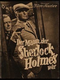 7s090 MAN WHO WAS SHERLOCK HOLMES German program '37 detective Hans Albers & Heinz Ruhmann!