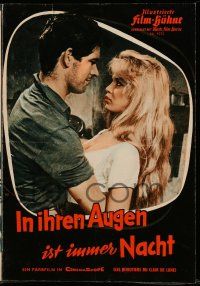 7s494 NIGHT HEAVEN FELL German program '58 different images of sexy Brigitte Bardot & Boyd!