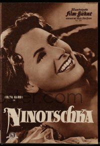7s499 NINOTCHKA German program '48 different images of Greta Garbo & Melvyn Douglas, Lubitsch!