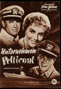 7s508 OPERATION PETTICOAT German program '59 different images of Cary Grant & Tony Curtis in WWII!