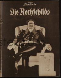 7s182 ROTHSCHILDS German 8pg program '40 Erich Waschneck anti-semitism Nazi propaganda, conditional!