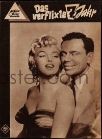 7s578 SEVEN YEAR ITCH Das Neue German program '55 Wilder, different images of sexy Marilyn Monroe!