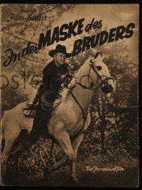 7s115 SILVER ON THE SAGE German program '39 different images of William Boyd as Hopalong Cassidy!