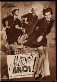 7s591 SKIRTS AHOY German program '53 different images of sexy sailor Esther Williams in uniform!