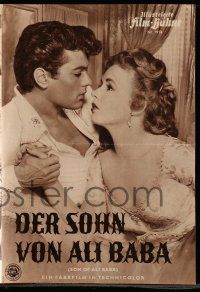 7s601 SON OF ALI BABA German program '53 different images of Tony Curtis & sexy Piper Laurie!