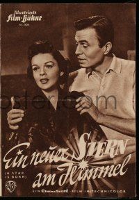 7s613 STAR IS BORN German program '54 many different images of Judy Garland & James Mason!