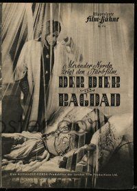 7s636 THIEF OF BAGDAD German program '49 Conrad Veidt, June Duprez, Rex Ingram, Sabu, different!