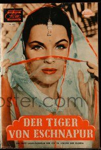 7s643 TIGER OF ESCHNAPUR Das Neue German program '59 Fritz Lang, Debra Paget, Thea von Harbou!